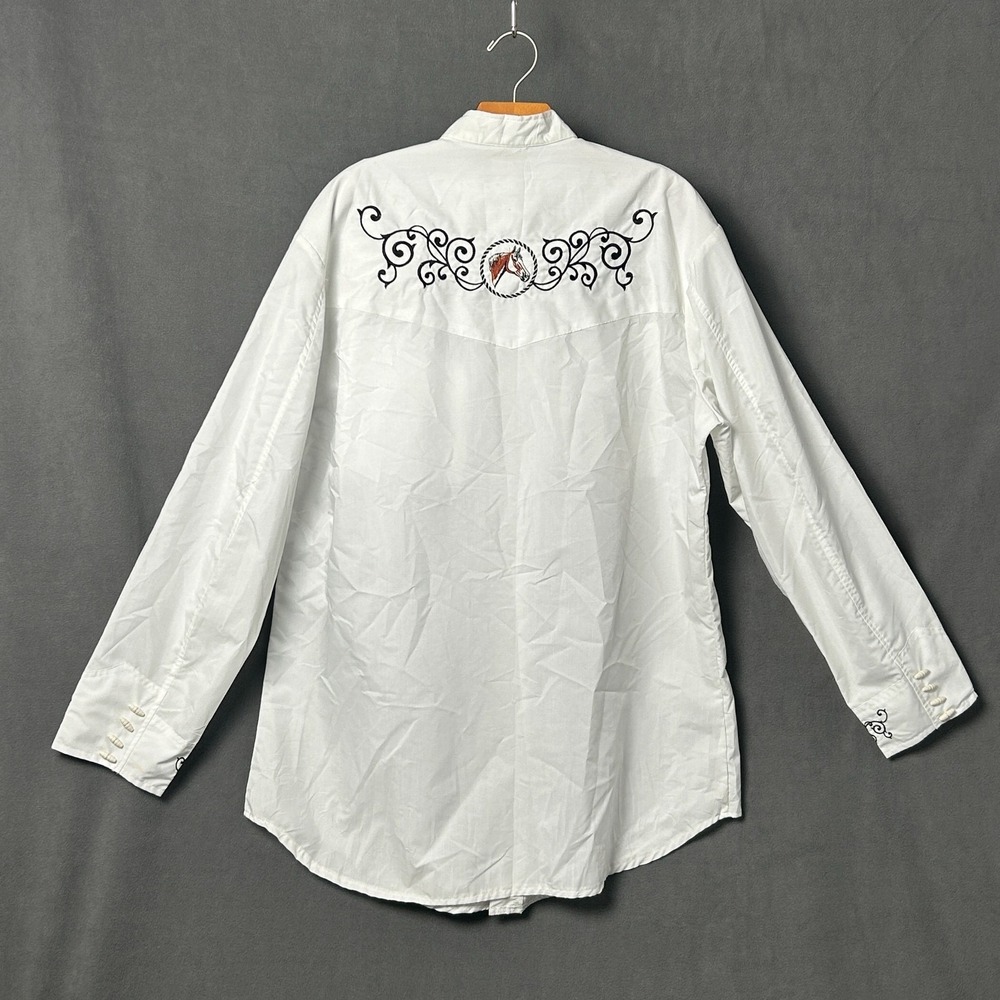 Espuela De Oro Mexican Charro Western Shirt Mens 3XL Embroidered Horse Vaquero - Picture 6 of 7
